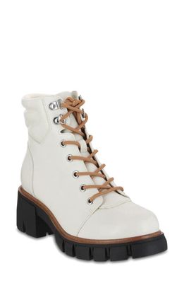 MIA Catalin Lace-Up Boot in Off White