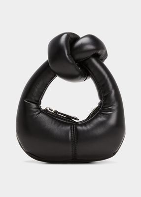 Mia Mini Knot Vegan Leather Top-Handle Bag