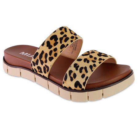 MIA Shoes Leopard Slip-On Sandals - Elori-P