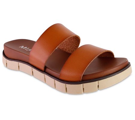 MIA Shoes Slip-On Double-Strap Sandals - Elori