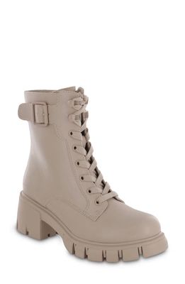 MIA Thassie Lace-Up Bootie in Beige