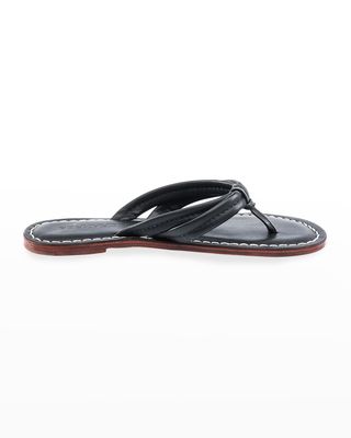 Miami Leather Slide Sandals
