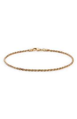 Miansai Men's Rope Chain Bracelet in Polished Gold