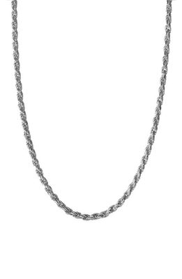 Miansai Men's Rope Chain Necklace in Polished Silver