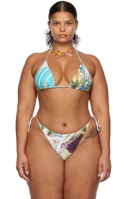 Miaou Blue Paloma Elsesser Edition Kauai Bikini Top