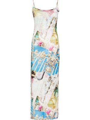 Miaou graphic-print maxi dress - Blue