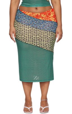 Miaou Green Paloma Elsesser Edition Moni Midi Skirt