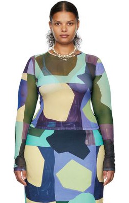 Miaou Multicolor Paloma Elsesser Edition Graphic Long Sleeve T-Shirt