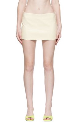 Miaou Off-White Fig Miniskirt