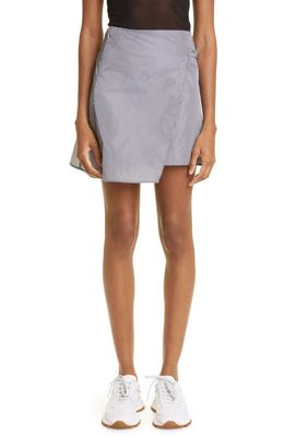 Miaou Val Wrap Skirt in Reflective Slate
