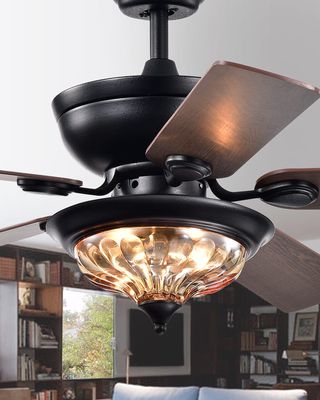 Micago Forged Black 52" Lighted Ceiling Fan