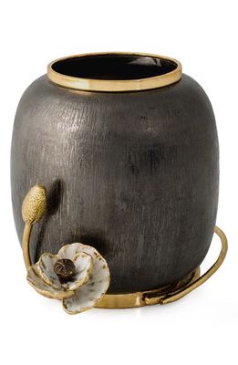 Michael Aram Small Anemone Vase in Oxidized Brass