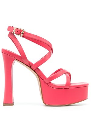 Michael Kors 135mm Paola leather sandals - Pink