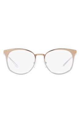 Michael Kors 53mm Square Optical Glasses in Silver