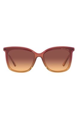 Michael Kors 61mm Gradient Square Sunglasses in Amber