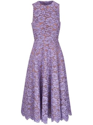 Michael Kors A-line lace midi dress - Purple
