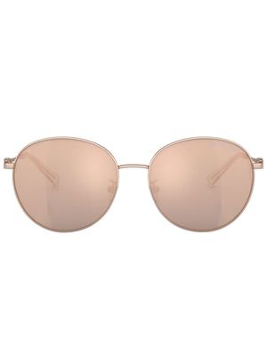 Michael Kors Alpine round-frame mirror-lens sunglasses - Gold