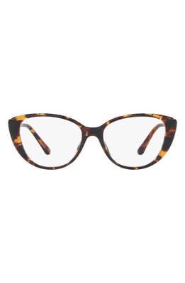 Michael Kors Amagansett 53mm Cat Eye Optical Glasses in Dk Tort