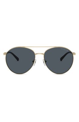 Michael Kors Arches 58mm Pilot Sunglasses in Light Gold