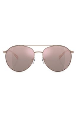 Michael Kors Arches 58mm Pilot Sunglasses in Rose Gold
