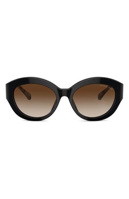 Michael Kors Brussels 54mm Cat Eye Sunglasses in Black
