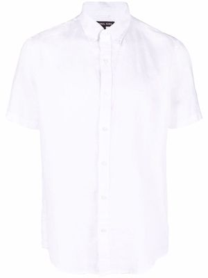 Michael Kors button-down short-sleeve linen shirt - White