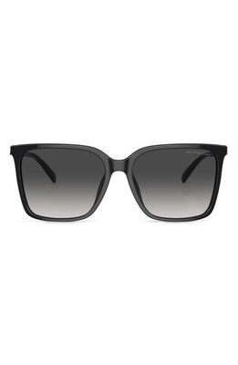Michael Kors Canberra 56mm Square Sunglasses in Black