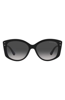 Michael Kors Charleston 54mm Gradient Round Sunglasses in Black