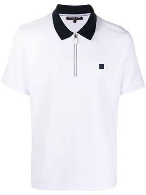 Michael Kors chest logo-patch detail polo shirt - White