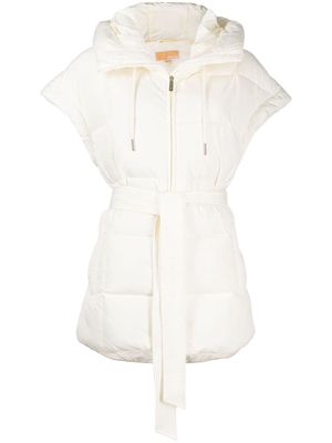 Michael Kors Ciré quilted hooded gilet - Neutrals