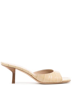 Michael Kors Collection Anita 70mm leather mules - Neutrals
