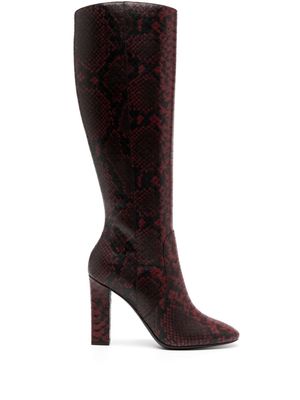 Michael Kors Collection Carly Runway 100mm leather boots - Red