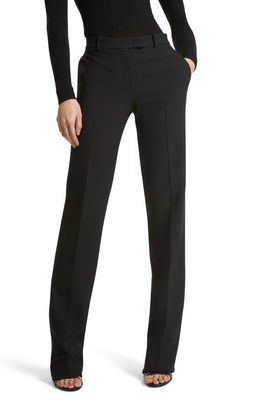 Michael Kors Collection Carolyn Double Face Crepe Straight Leg Pants in Black