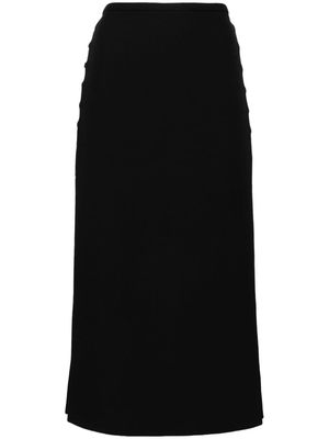 Michael Kors Collection chain-detailing midi skirt - Black