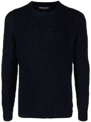 Michael Kors Collection chunky-knit long-sleeve jumper - Blue