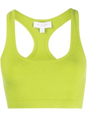 Michael Kors Collection cropped cashmere-blend tank top - Green