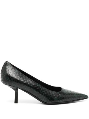 Michael Kors Collection Frankie Runway 60mm snakeskin-effect pumps - Green