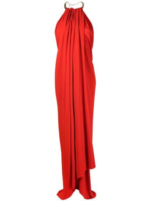 Michael Kors Collection halterneck backless dress - Red