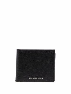 Michael Kors Collection 'Harrison' fold over wallet - Black
