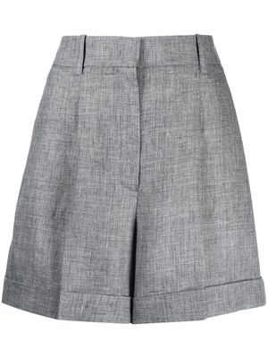 Michael Kors Collection mélange-effect linen shorts - Grey