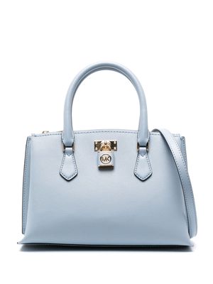 Michael Kors Collection padlock-detail leather tote bag - Blue
