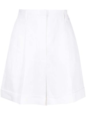 Michael Kors Collection pleated linen shorts - White