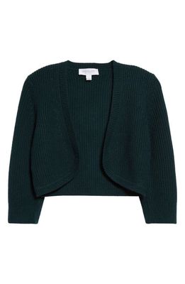Michael Kors Collection Shaker Stitch Cashmere Shrug in Forest