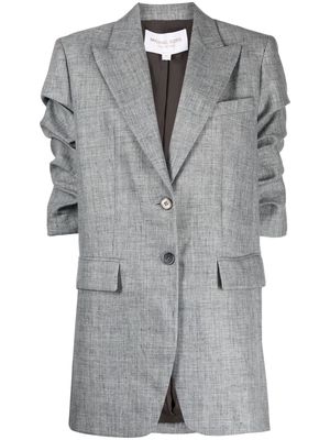 Michael Kors Collection single-breasted linen blazer - Grey