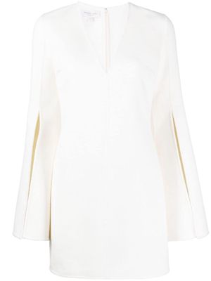 Michael Kors Collection V-neck cashgora minidress - White