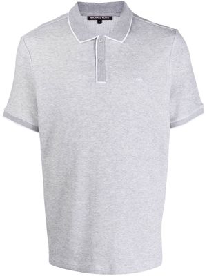 Michael Kors contrast-trimmed polo shirt - Grey