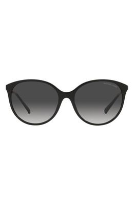 Michael Kors Cruz 56mm Gradient Round Sunglasses in Black
