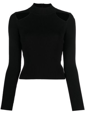 Michael Kors cut out-detail knitted top - Black