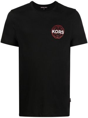 Michael Kors Digital Global cotton T-shirt - Black