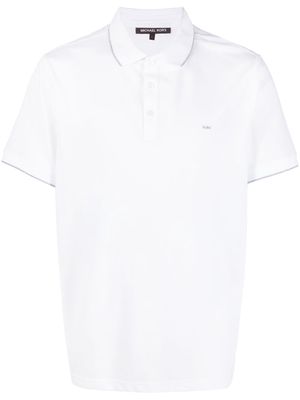Michael Kors embroidered-logo cotton polo shirt - White